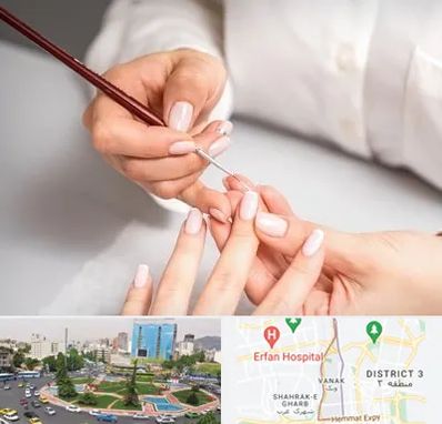 سالن کاشت ناخن در ونک تهران