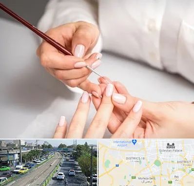 سالن کاشت ناخن در جنوب تهران