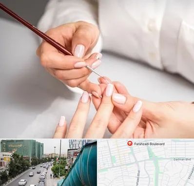 سالن کاشت ناخن در بلوار فرحزادی