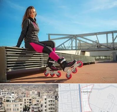 مربی اسکیت خانم در اسکندری