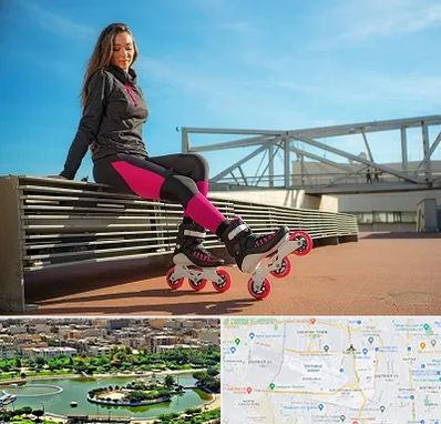 مربی اسکیت خانم در منطقه 9 تهران