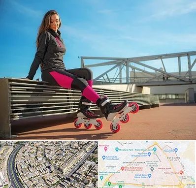 مربی اسکیت خانم در شهرک غرب مشهد