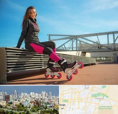 مربی اسکیت خانم در شرق تهران 