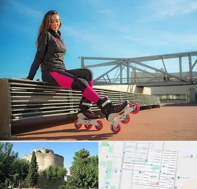 مربی اسکیت خانم در مرداویج اصفهان