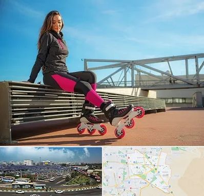 مربی اسکیت خانم در منطقه 15 تهران