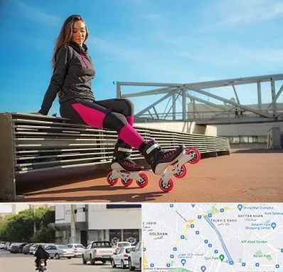 مربی اسکیت خانم در قدوسی شرقی شیراز