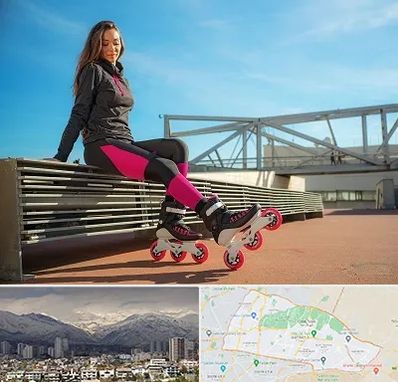 مربی اسکیت خانم در منطقه 4 تهران