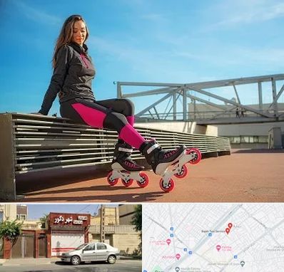 مربی اسکیت خانم در باجک قم