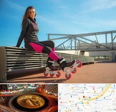 مربی اسکیت خانم در میدان ولیعصر