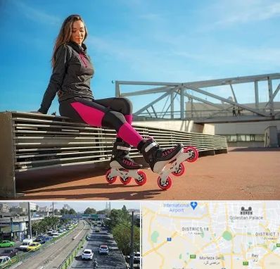 مربی اسکیت خانم در جنوب تهران 