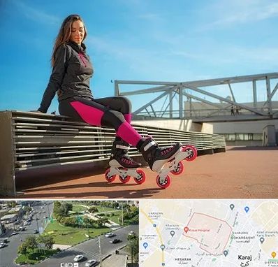مربی اسکیت خانم در شاهین ویلا کرج
