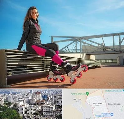 مربی اسکیت خانم در ولنجک 