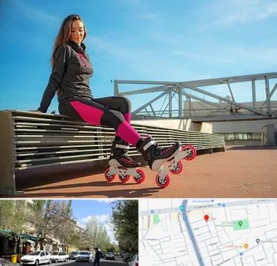 مربی اسکیت خانم در کوی فیروز تبریز