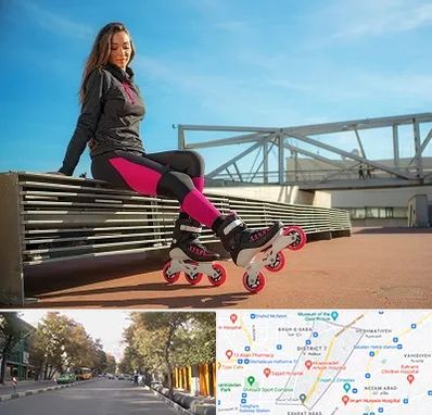 مربی اسکیت خانم در شریعتی 