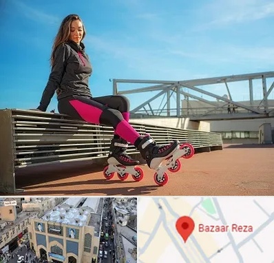 مربی اسکیت خانم در بازار رضا مشهد