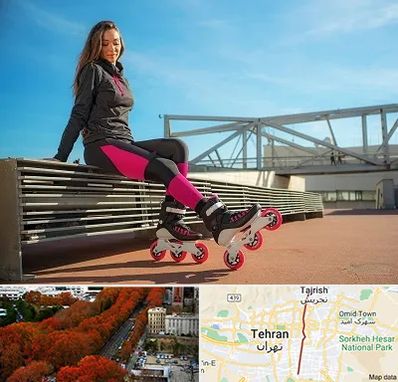 مربی اسکیت خانم در ولیعصر 