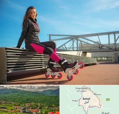 مربی اسکیت خانم در آمل