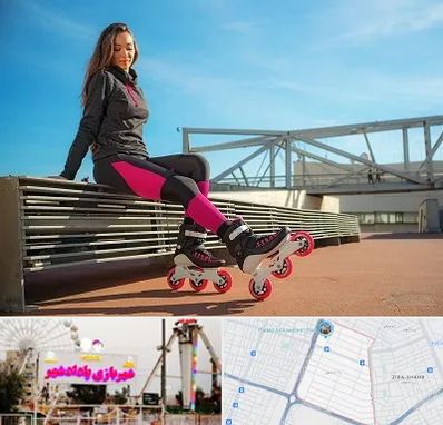 مربی اسکیت خانم در پادادشهر اهواز