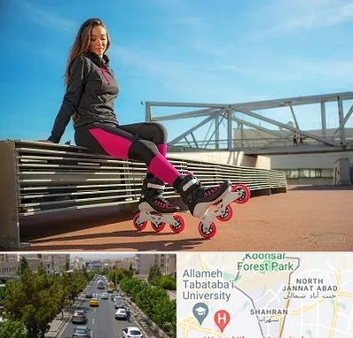 مربی اسکیت خانم در شهران 