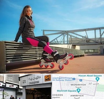 مربی اسکیت خانم در منیریه 
