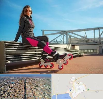 مربی اسکیت خانم در بندر ماهشهر