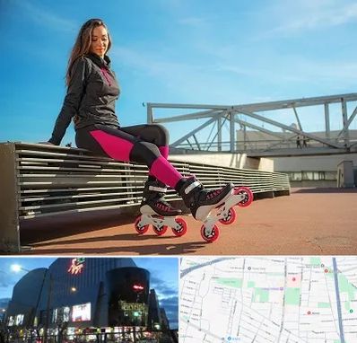 مربی اسکیت خانم در بلوار اباذر