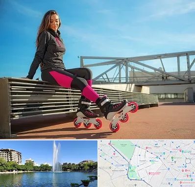 مربی اسکیت خانم در کوهسنگی مشهد