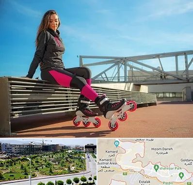 مربی اسکیت خانم در پردیس