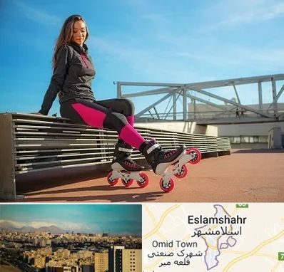 مربی اسکیت خانم در اسلامشهر