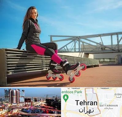 مربی اسکیت خانم در صادقیه 