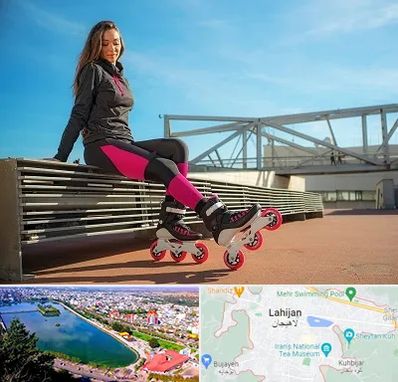 مربی اسکیت خانم در لاهیجان