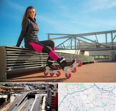 مربی اسکیت خانم در ستارخان شیراز