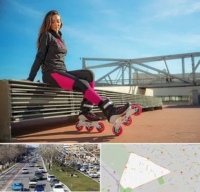 مربی اسکیت خانم در احمدآباد مشهد