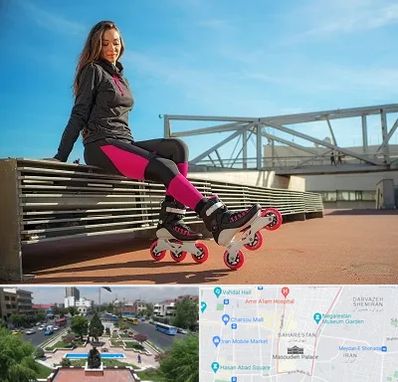 مربی اسکیت خانم در بهارستان 