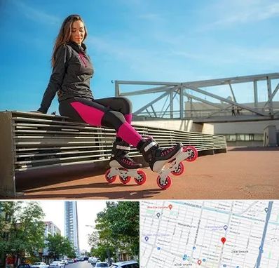 مربی اسکیت خانم در امامت مشهد