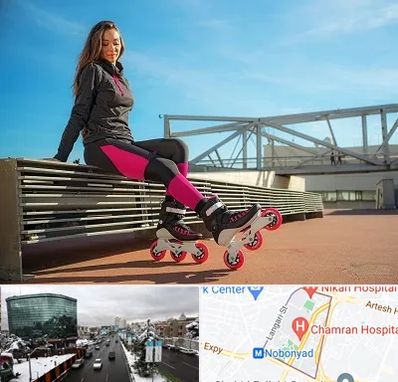 مربی اسکیت خانم در اقدسیه 