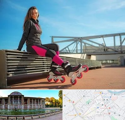 مربی اسکیت خانم در عفیف آباد شیراز