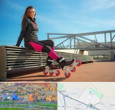 مربی اسکیت خانم در رشدیه تبریز