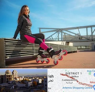 مربی اسکیت خانم در فرمانیه 