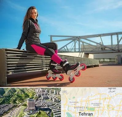 مربی اسکیت خانم در شمال تهران 