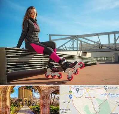 مربی اسکیت خانم در شهر ری