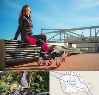 مربی اسکیت خانم در الیگودرز