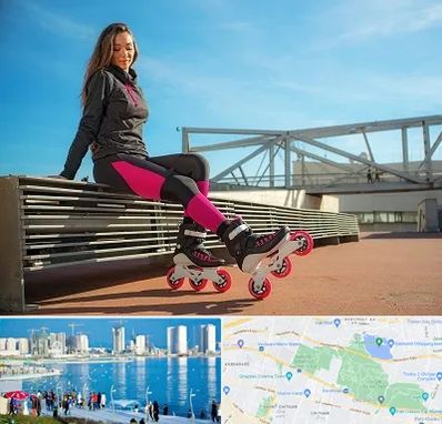 مربی اسکیت خانم در چیتگر 