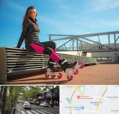 مربی اسکیت خانم در ظفر 