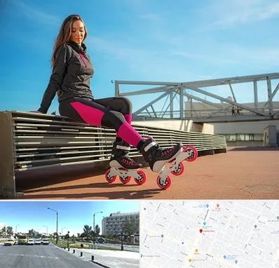 مربی اسکیت خانم در بلوار کلاهدوز مشهد