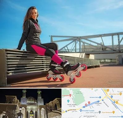 مربی اسکیت خانم در زرگری شیراز
