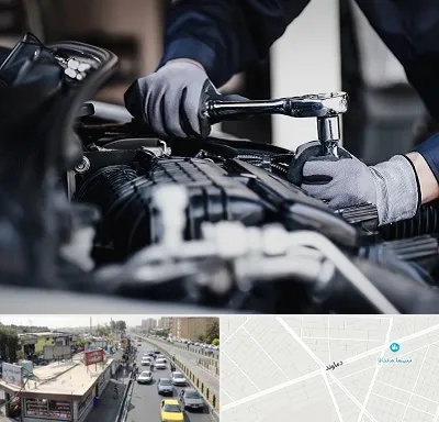 تعمیرکار خودرو در خیابان دماوند