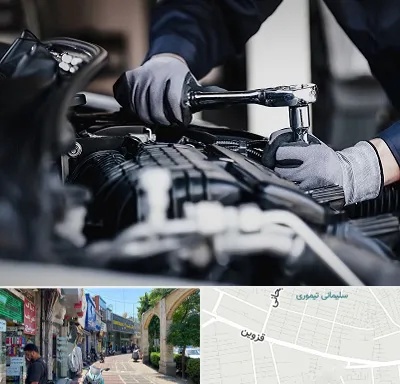 تعمیرکار خودرو در خیابان قزوین