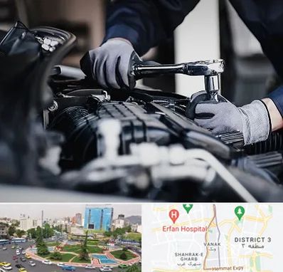 تعمیرکار خودرو در ونک 