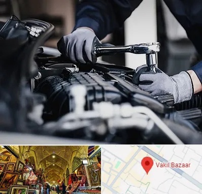 تعمیرکار خودرو در بازار وکیل شیراز